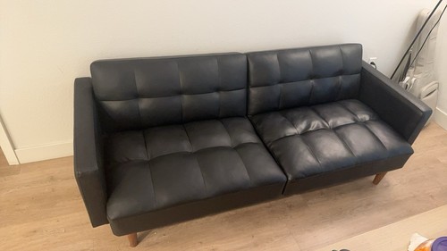 Black sofa - black,